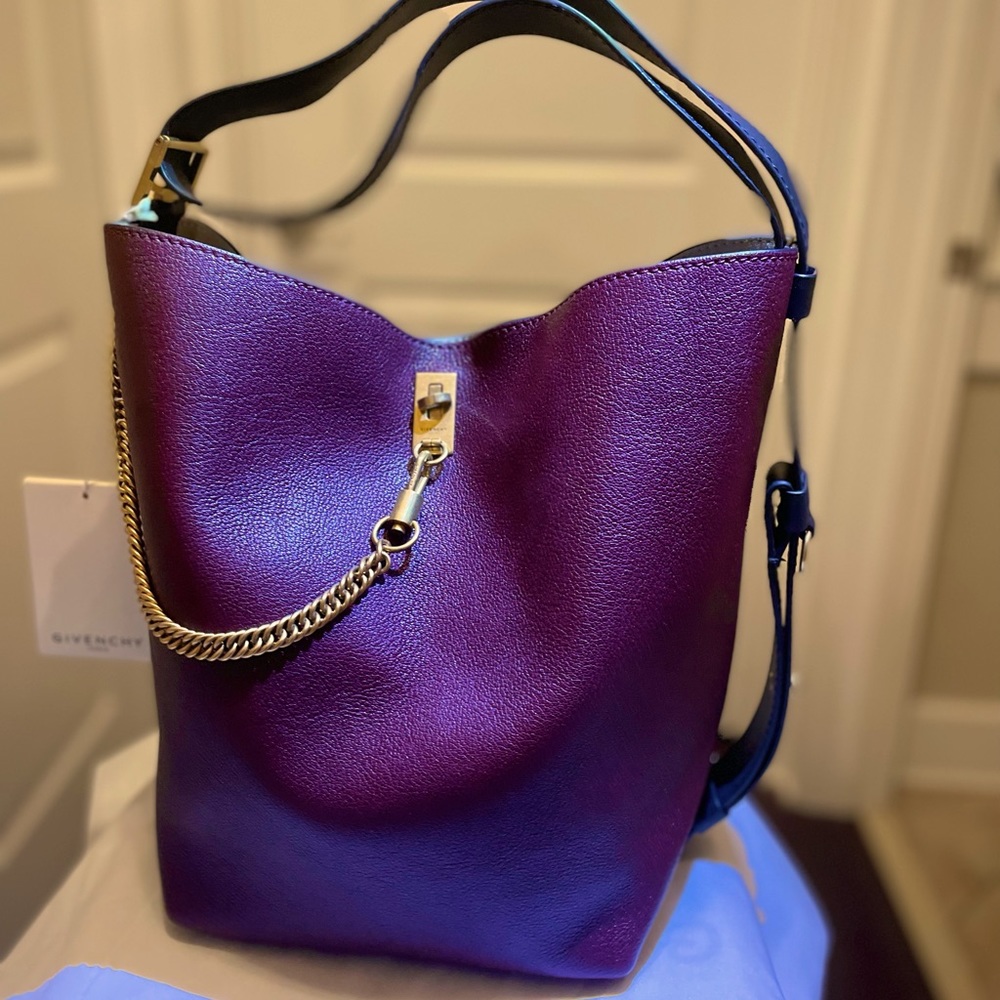 Givenchy Aubergine Medium Bucket Bag